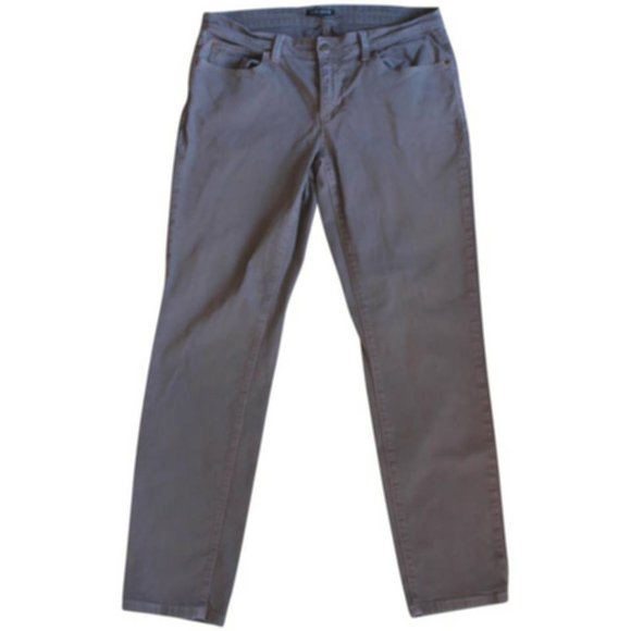 Eileen Fisher Denim - Eileen Fisher - Garment Dyed Stretch Denim Jeans in Cobblestone (Brown), size 10
